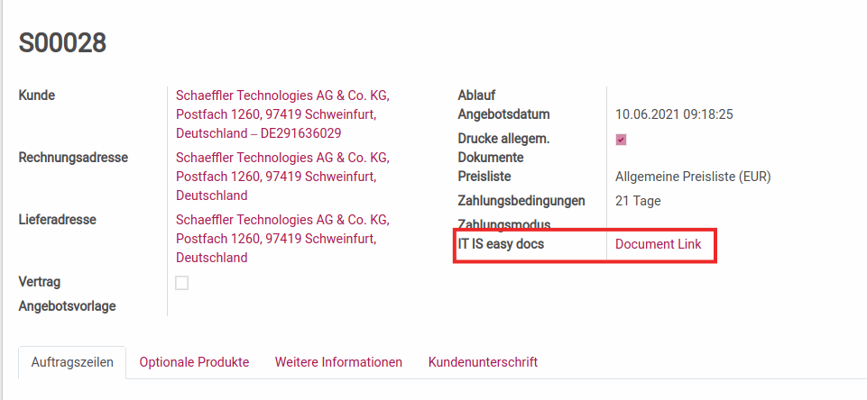 Odoo text and image block